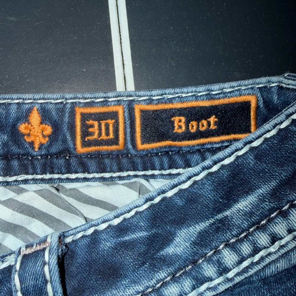 Rock Revival Blue Boot Cut Jeans - Picture 6 of 6
